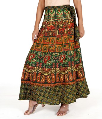 Unique Choice Printed Women A-line Multicolor Skirt