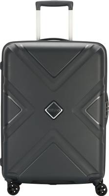 AMERICAN TOURISTER Kross polypropylene Dark Slate (AMT KROSSPLUS SP55CM TSA-D.SLT) Check-in Suitcase - 22 inch