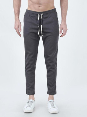AMFABRICS Solid Men Grey Track Pants