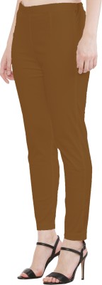 HUMAIRA FASHIONS Slim Fit Women Brown Trousers