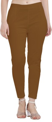 VEDANSH ENTERPRISES Slim Fit Women Brown Trousers