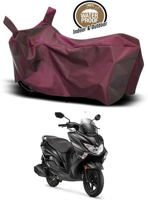 KEDIT Two Wheeler Cover for Suzuki(Burgman Street, Maroon)