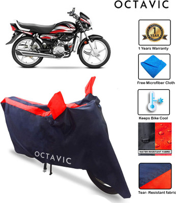 octavic Waterproof Two Wheeler Cover for Hero(CD deluxe, Red)
