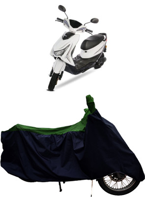 Tricway Two Wheeler Cover for Ampere(Reo Elite BS6, Green)
