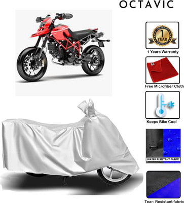 octavic Waterproof Two Wheeler Cover for Ducati(Hyperstrada, Silver)