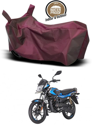 KEDIT Two Wheeler Cover for Bajaj(Platina 110 H-Gear, Maroon)