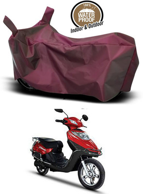 KEDIT Two Wheeler Cover for Hero(Electric Flash, Maroon)