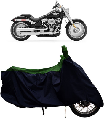 Tricway Two Wheeler Cover for Harley Davidson(Fat Boy, Green)
