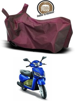 KEDIT Two Wheeler Cover for Mahindra(Gusto, Maroon)