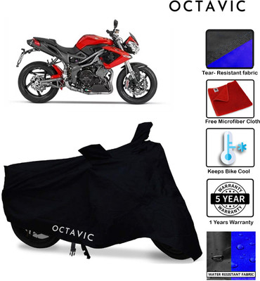 AUTOCAD Waterproof Two Wheeler Cover for DSK Benelli(TNT 25, Black)