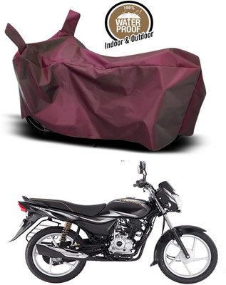 KEDIT Two Wheeler Cover for Bajaj(ComforTec, Maroon)