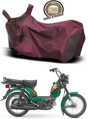 KEDIT Two Wheeler Cover for TVS(XL 100, Maroon)