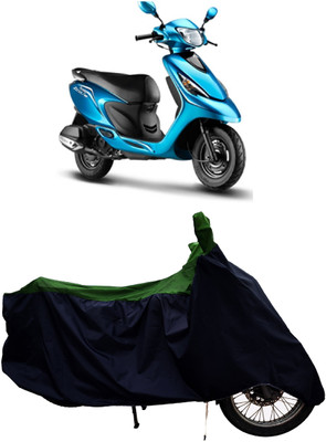 Tricway Two Wheeler Cover for TVS(Zest, Green)