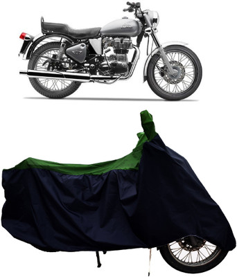 Tricway Two Wheeler Cover for Royal Enfield(Electra 5S, Green)