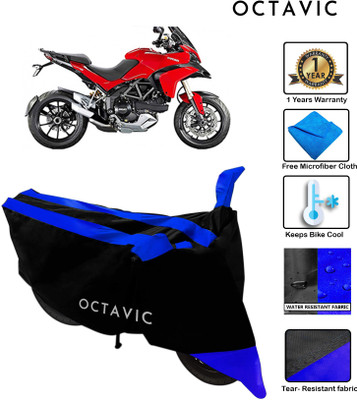 octavic Waterproof Two Wheeler Cover for Ducati(Multistrada, Blue)