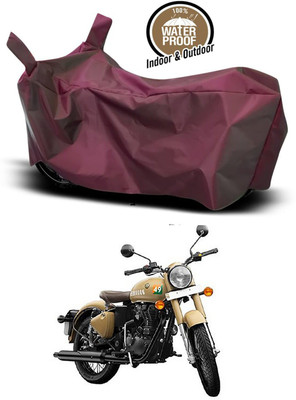KEDIT Two Wheeler Cover for Royal Enfield(Classic 350, Maroon)