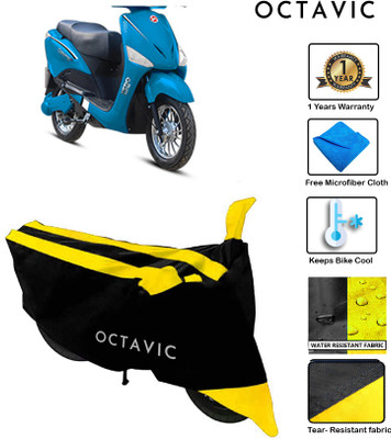 octavic Waterproof Two Wheeler Cover for Hero(Electric Optima, Yellow)