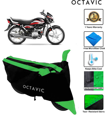 octavic Waterproof Two Wheeler Cover for Hero(CD deluxe, Green)