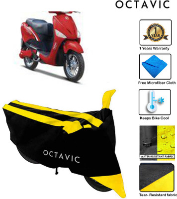 octavic Waterproof Two Wheeler Cover for Hero(E Scoot, Yellow)