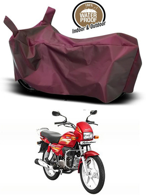 KEDIT Two Wheeler Cover for Universal For Bike(Splendor, Maroon)