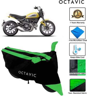 octavic Waterproof Two Wheeler Cover for Ducati(Scrambler, Green)