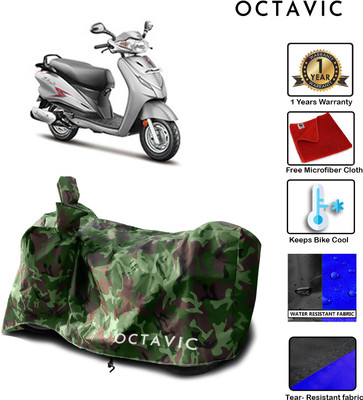 octavic Waterproof Two Wheeler Cover for Hero(Moto Corp Duet, Green)