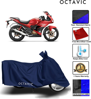AUTOCAD Waterproof Two Wheeler Cover for Hero(Karizma ZMR, Blue)