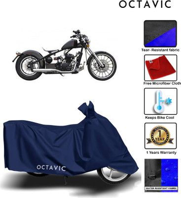 AUTOCAD Waterproof Two Wheeler Cover for Harley Davidson(Bobber 350, Blue)