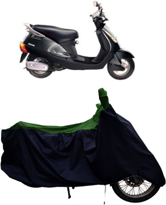 Tricway Two Wheeler Cover for Kinetic(Nova EX, Green)