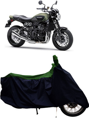 Tricway Two Wheeler Cover for Kawasaki(Z900RS, Green)