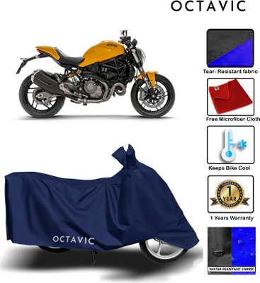 AUTOCAD Waterproof Two Wheeler Cover for Ducati(Monster 821, Blue)