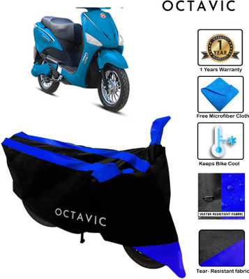 octavic Waterproof Two Wheeler Cover for Hero(Electric Optima, Blue)
