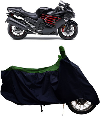 Tricway Two Wheeler Cover for Kawasaki(Ninja ZX-14R, Green)