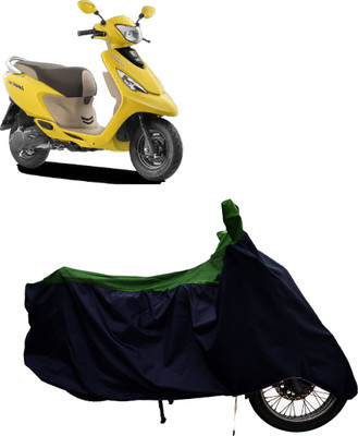 Tricway Two Wheeler Cover for TVS(Scooty Zest 110, Green)