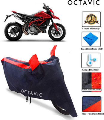 octavic Waterproof Two Wheeler Cover for Ducati(Hyperstrada, Red)