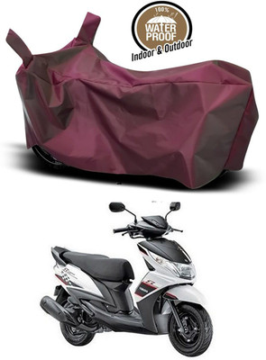 KEDIT Two Wheeler Cover for Yamaha(Ray ZR BS6, Maroon)