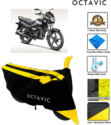 octavic Waterproof Two Wheeler Cover for Hero(Super Splendor, Yellow)