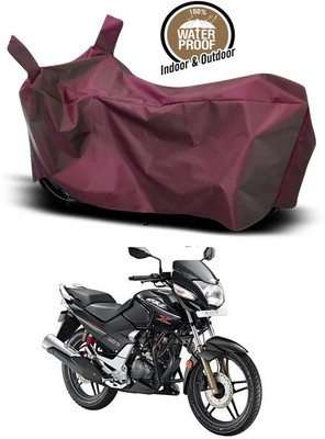 KEDIT Waterproof Two Wheeler Cover for Hero(CBZ, Maroon)