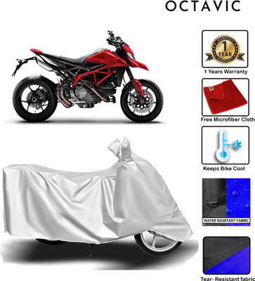 octavic Waterproof Two Wheeler Cover for Ducati(Hyperstrada, Silver)