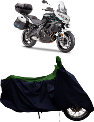 Tricway Two Wheeler Cover for Kawasaki(Versys 650, Green)