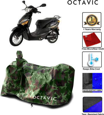 octavic Waterproof Two Wheeler Cover for Hero(Electric Zippy, Green)