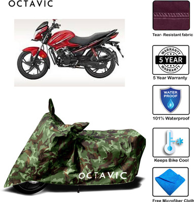Mdstar Waterproof Two Wheeler Cover for Hero(Glamour, Green)