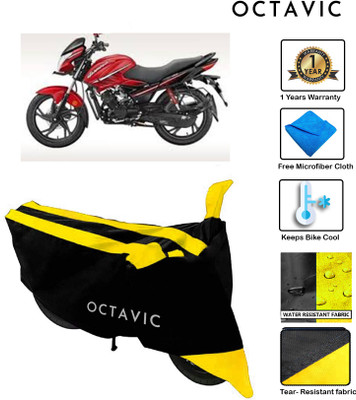 octavic Waterproof Two Wheeler Cover for Hero(Glamour, Yellow)