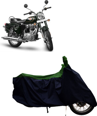 Tricway Two Wheeler Cover for Royal Enfield(Standardv BS6, Green)
