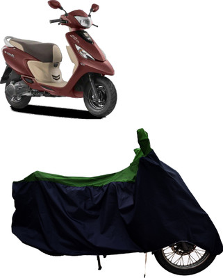 Tricway Two Wheeler Cover for TVS(Scooty Zest BS6, Green)