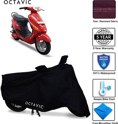 Mdstar Waterproof Two Wheeler Cover for Hero(E Sprint, Black)