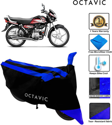 octavic Waterproof Two Wheeler Cover for Hero(HF Deluxe, Blue)
