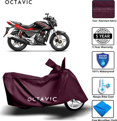 AUTOCAD Waterproof Two Wheeler Cover for Hero(CBZ Extreme, Maroon)