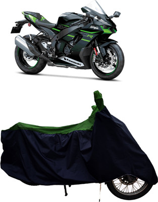 Tricway Two Wheeler Cover for Kawasaki(Ninja ZX-10R BS6, Green)