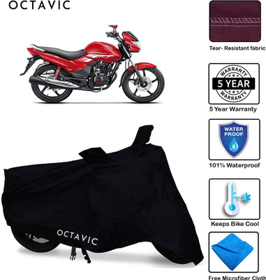 AUTOCAD Waterproof Two Wheeler Cover for Hero(Achiever, Black)
